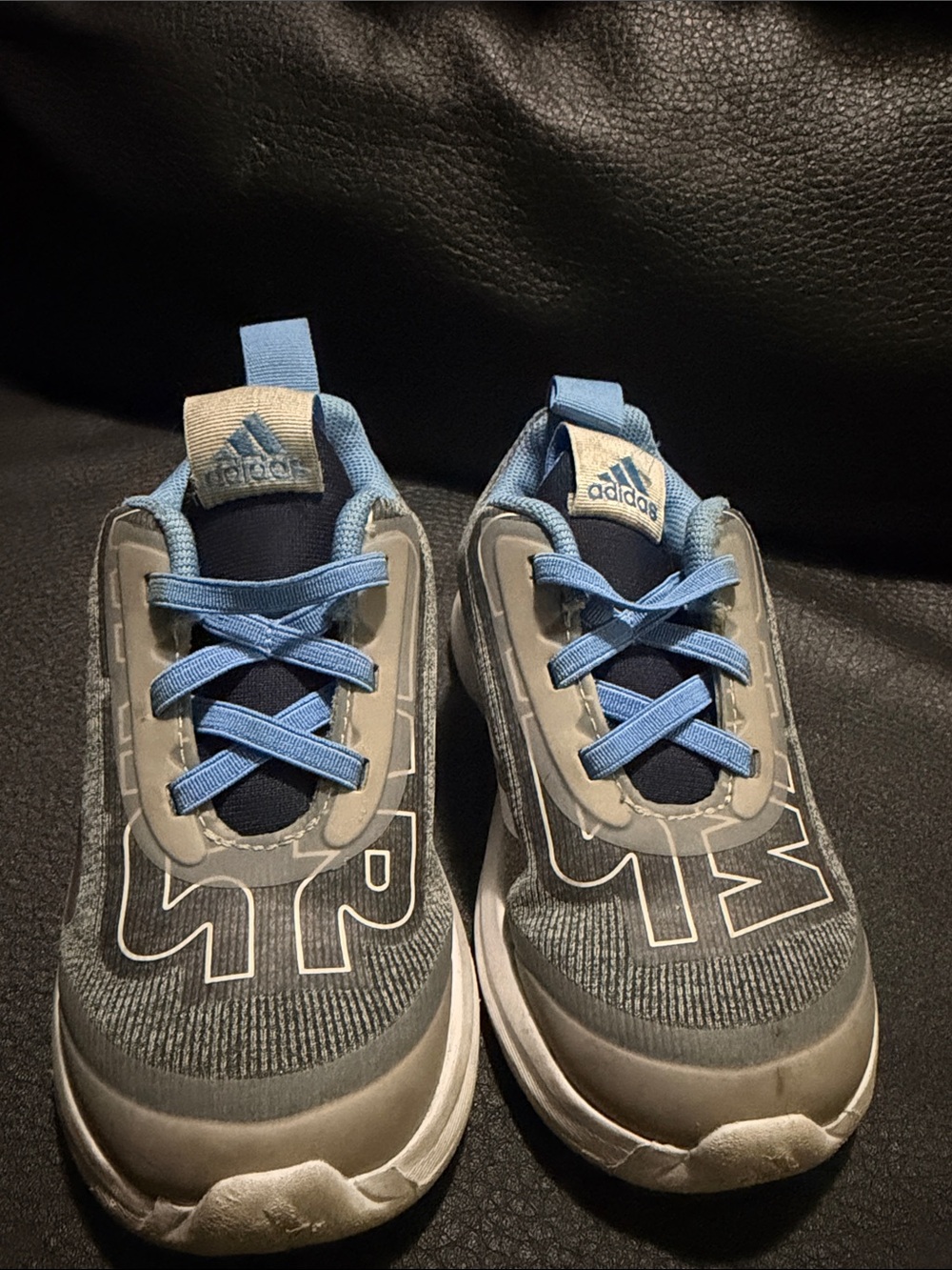 Kids Athletic Sneakers - Light Blue and Gray Jedi adidas